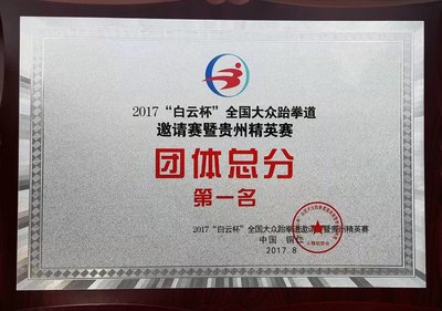 荣获2017年全国邀请赛暨贵州省精英赛团体总分第一名