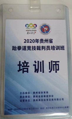2020年贵州省跆拳道竞技裁判员培训班培训师